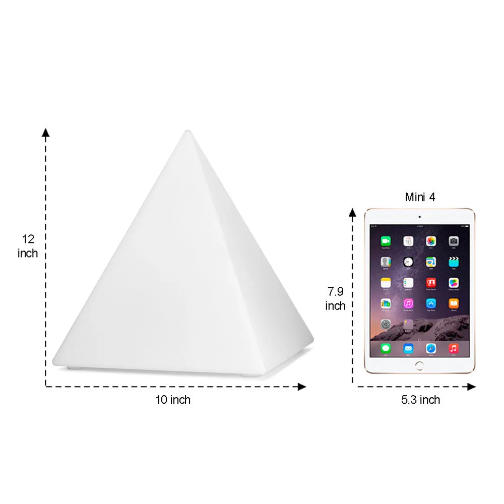 10-inch LED Pyramid Shaped Light