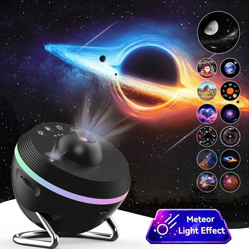 13-In-1 Galaxy Projector With 4K Hd Discs - Dimmable Fairy Lights, Rotating Space Ball For Bedroom, Rgb Ambient Lighting For Home Theater & Gaming Room