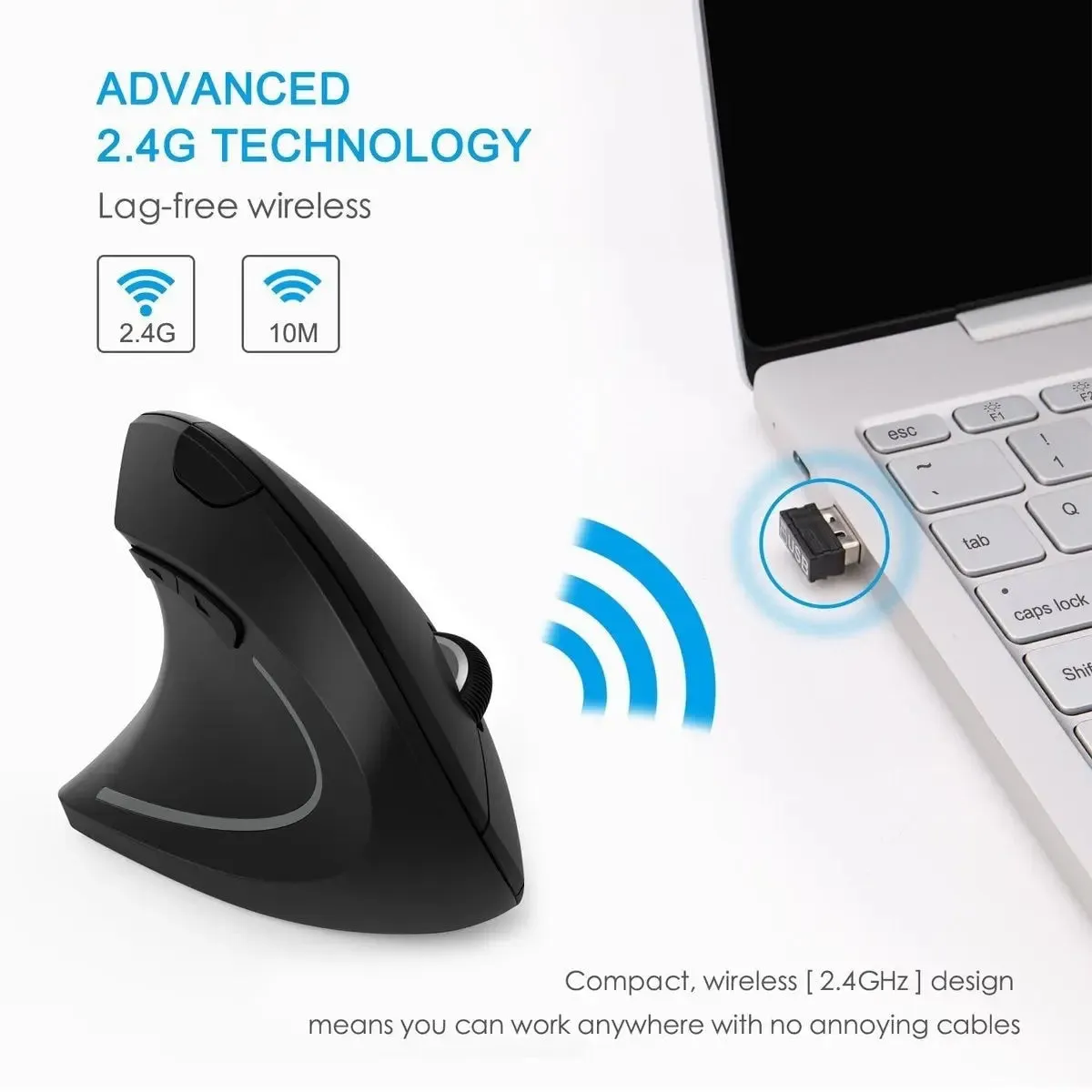 2.4G Wireless Ergonomic Vertical Mouse -Wireless Mouse