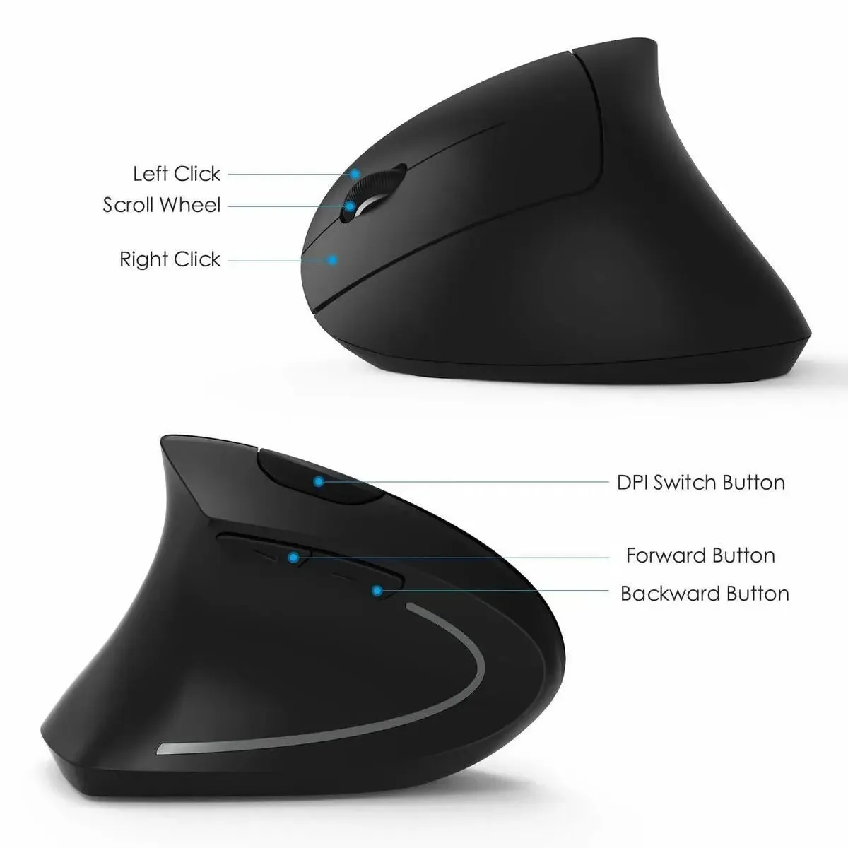 2.4G Wireless Ergonomic Vertical Mouse -Wireless Mouse