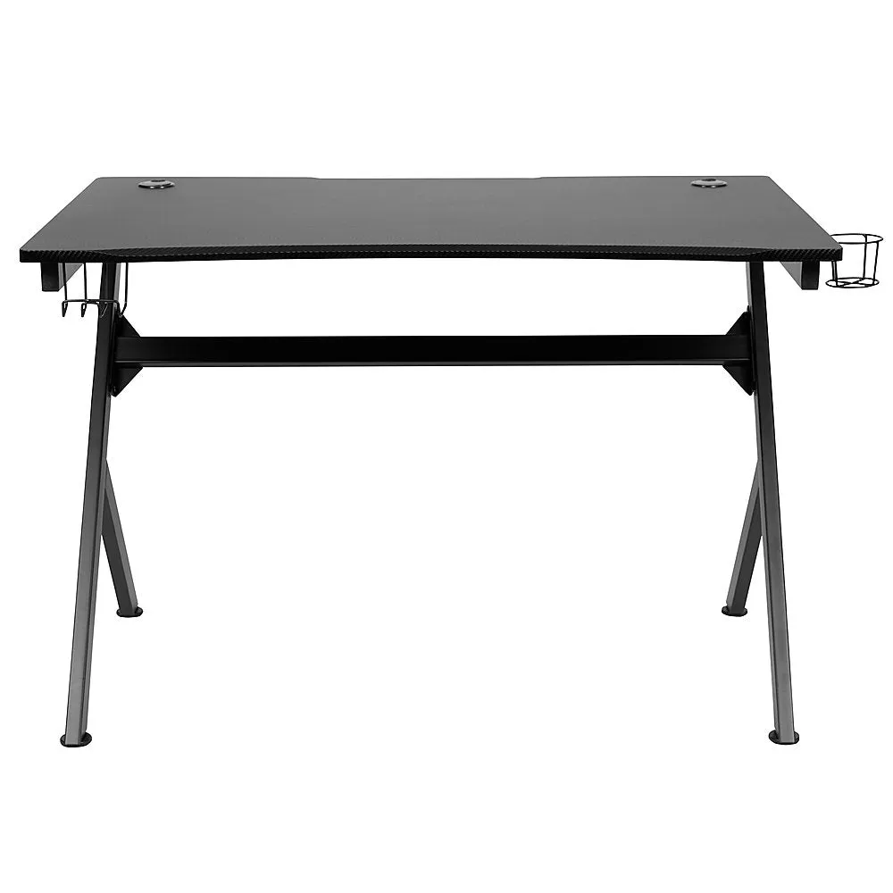 Alamont Home - Duncan Rectangle Modern Laminate  Gaming Desk - Black