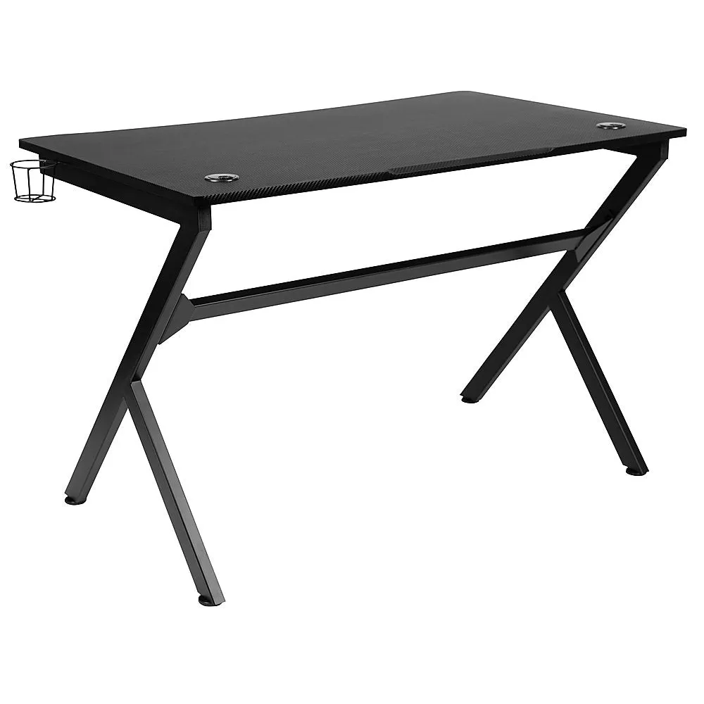 Alamont Home - Duncan Rectangle Modern Laminate  Gaming Desk - Black