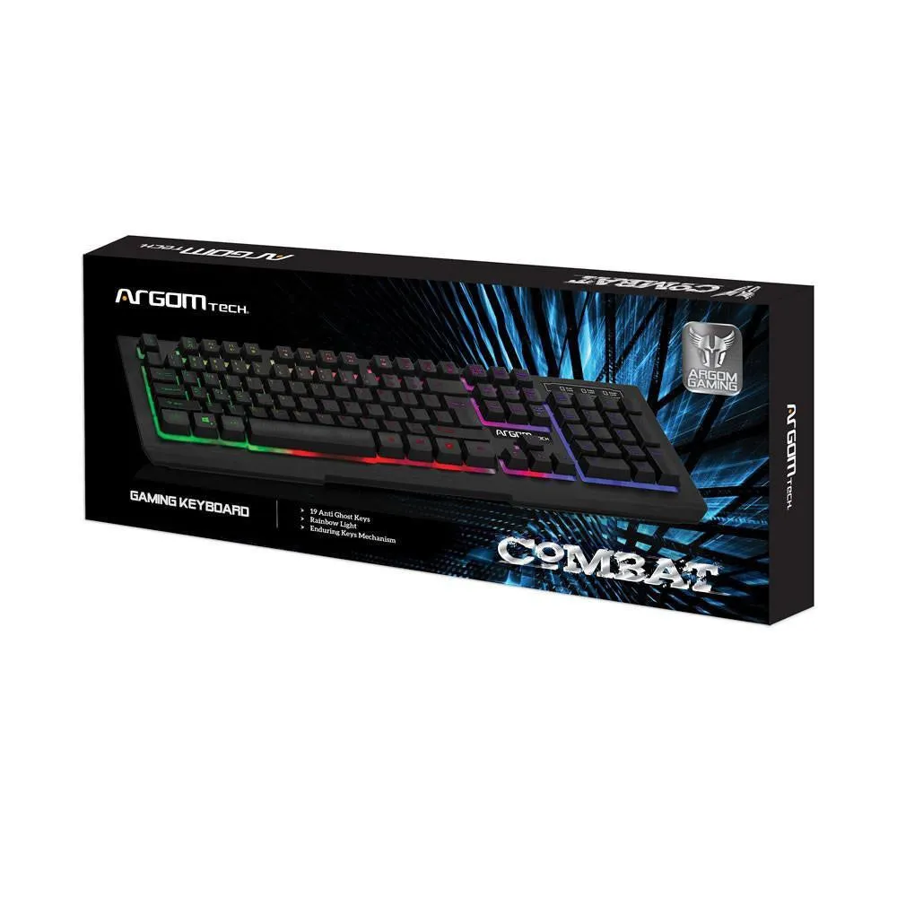 Argom Gaming Keyboard Combat USB - Black