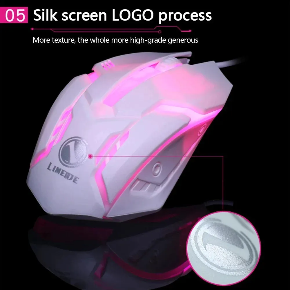 Colorful Backlit Wired Gaming Mouse