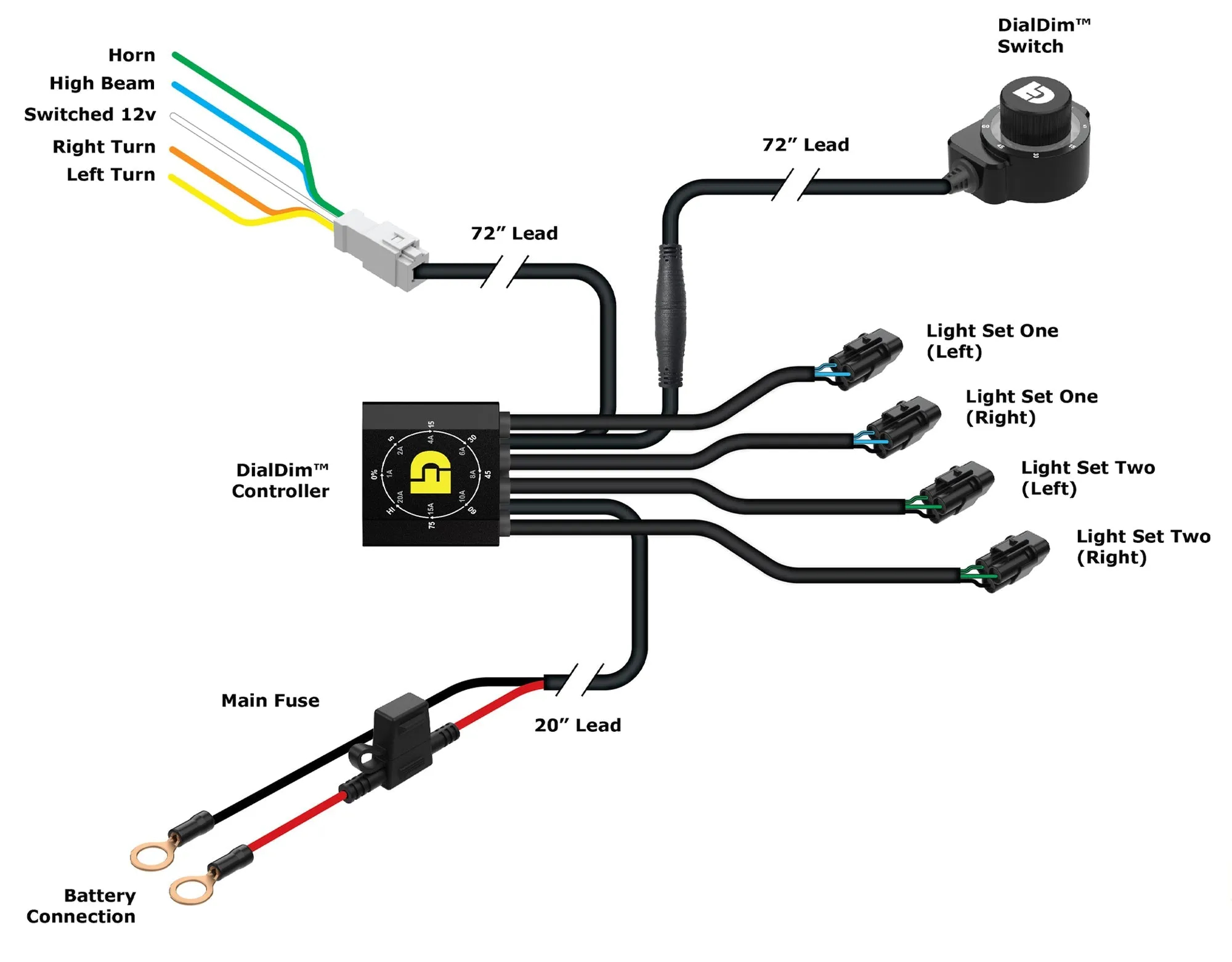 Denali DialDim™ Lighting Controller - Universal Fit (DNL.WHS.20500)