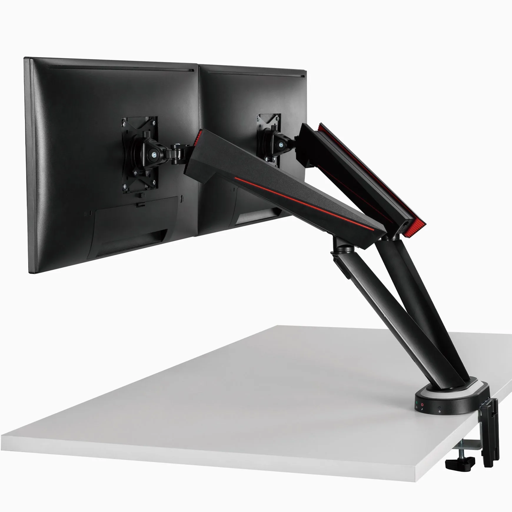 Desky Dual LED Gaming Monitor Arm