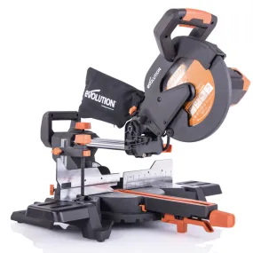 Evolution R255SMS : Single Bevel Sliding Miter Saw With 10 In. Multi-Material Cutting Blade