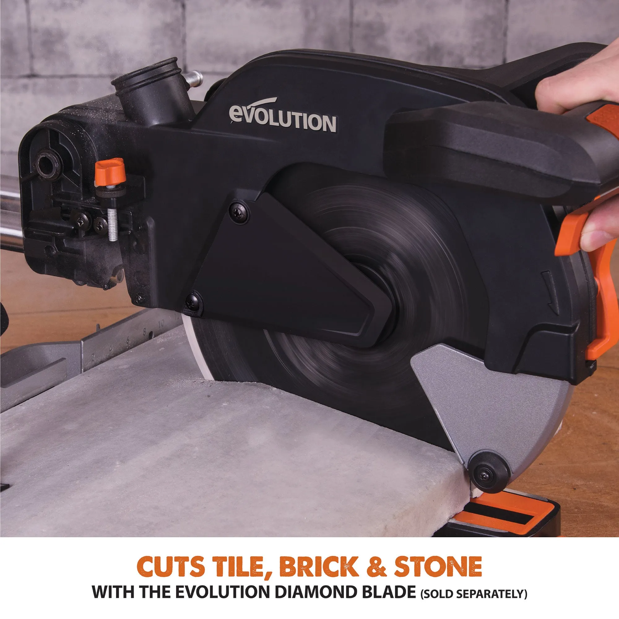 Evolution R255SMSL: Sliding Miter Saw With 10 in. Multi-Material Cutting Blade (Refurbished Like New)