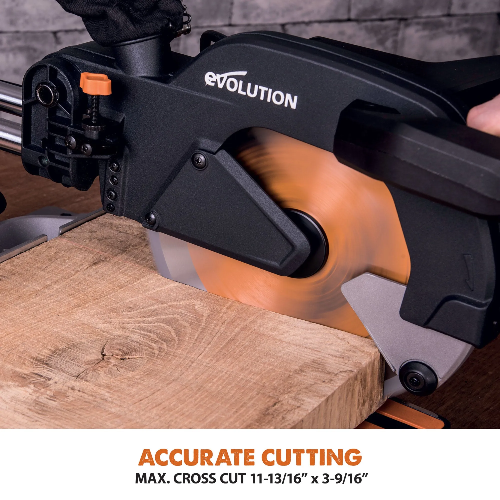 Evolution R255SMSL: Sliding Miter Saw With 10 in. Multi-Material Cutting Blade (Refurbished Like New)