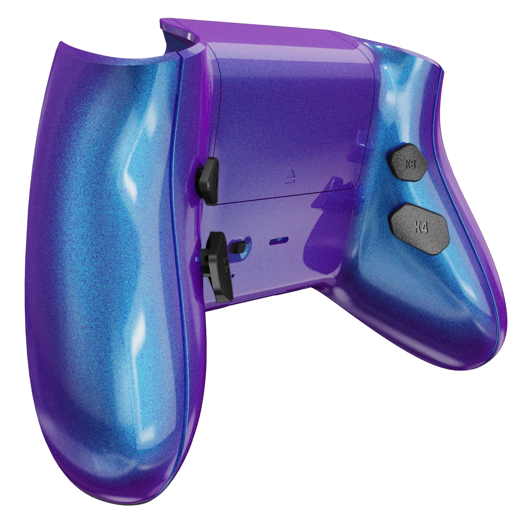 eXtremeRate Chameleon Purple Blue HOPE Remappable Remap Kit for Xbox Series X / S Controller, Upgrade Boards & Redesigned Back Shell & Side Rails & Back Buttons for Xbox Core Controller - Controller NOT Included - RX3P3001