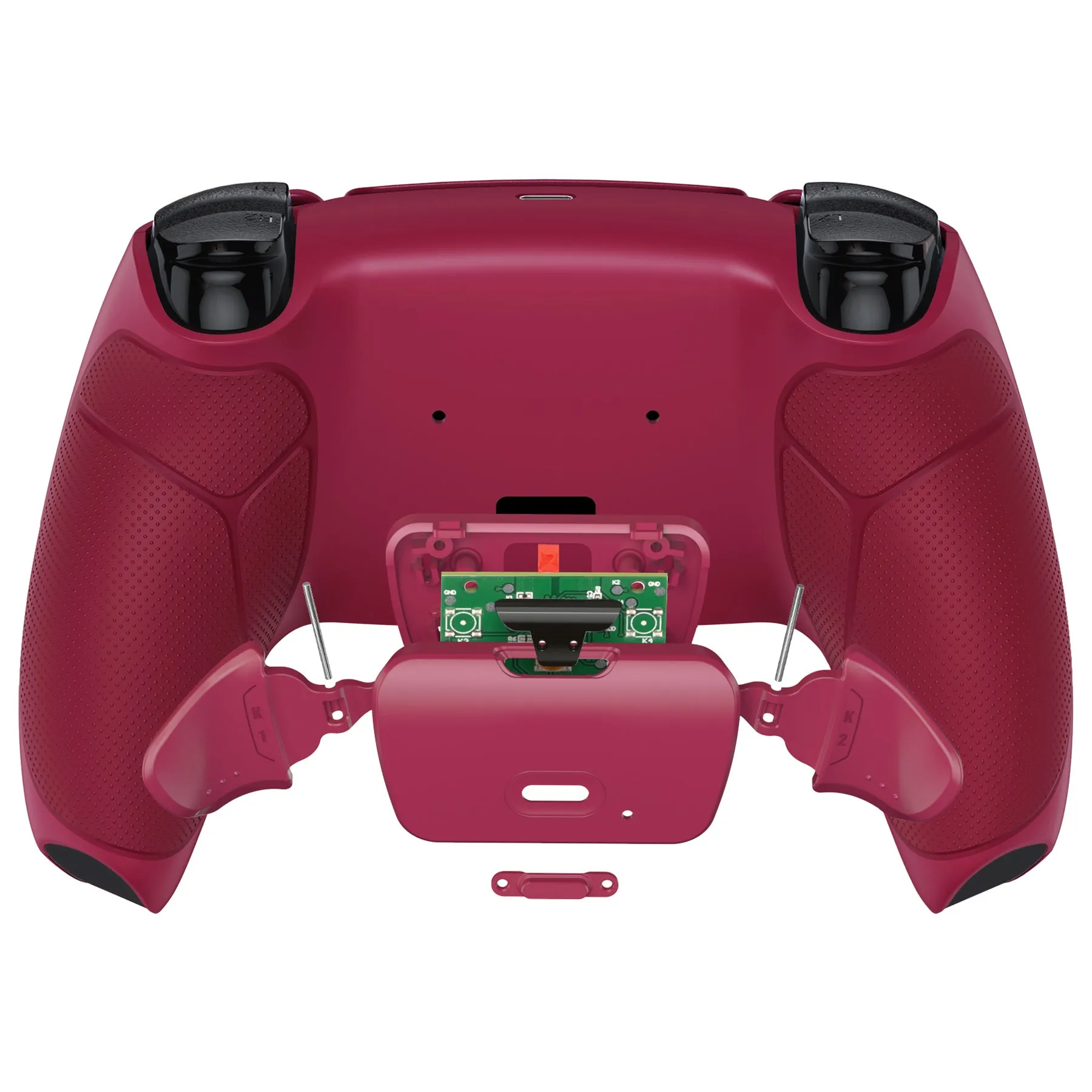 eXtremeRate Remappable Rise 2.0 Remap Kit for PS5 Controller BDM-010/020 - Rubberized Cosmic Red - XPFU6008