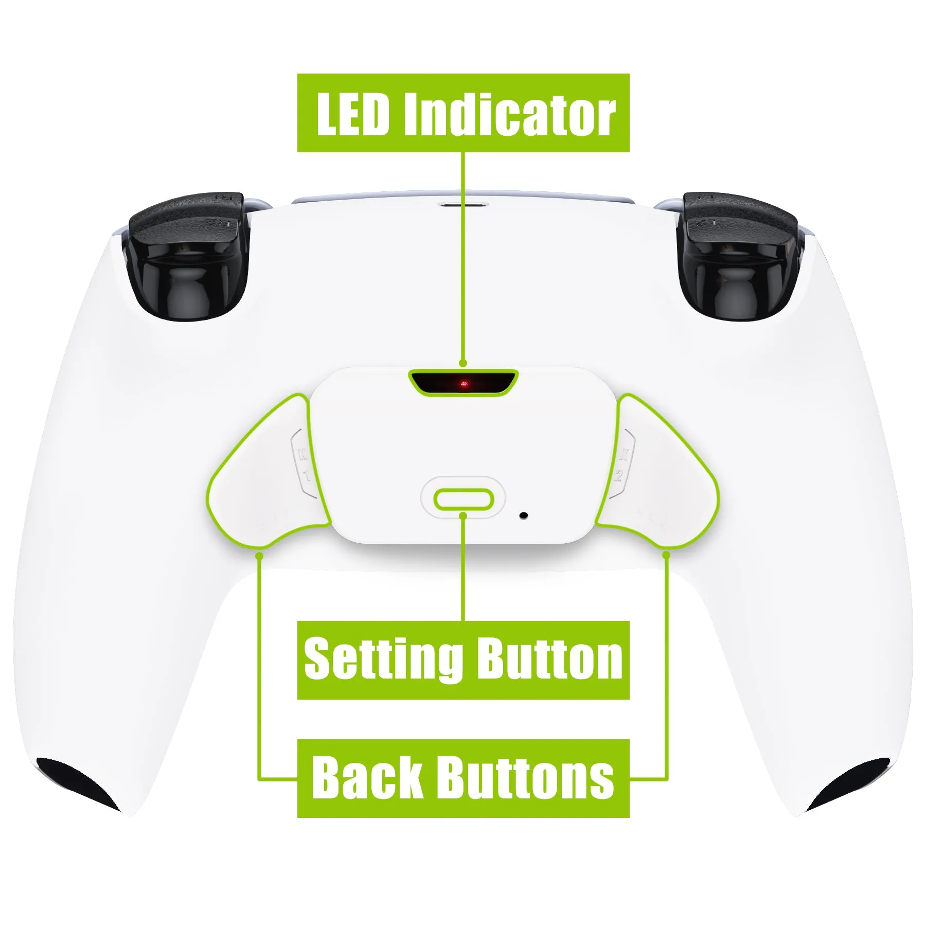 eXtremeRate Remappable Rise 2.0 Remap Kit for PS5 Controller BDM-010/020 - White - XPFP3008G2