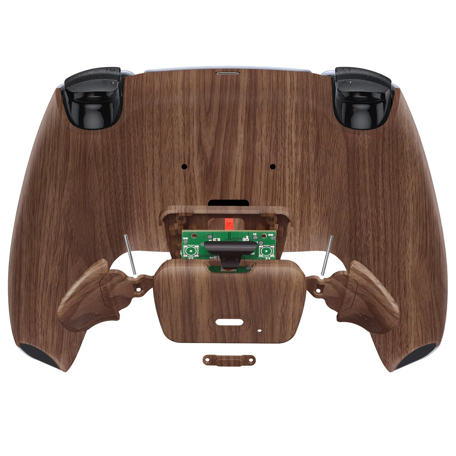 eXtremeRate Remappable Rise 2.0 Remap Kit for PS5 Controller BDM-010/020 - Wood Grain - XPFS2001G2