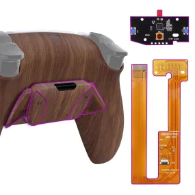 eXtremeRate Remappable RISE4 Remap Kit for PS5 Controller BDM-030/040/050 - Wood Grain - YPFS2001G3