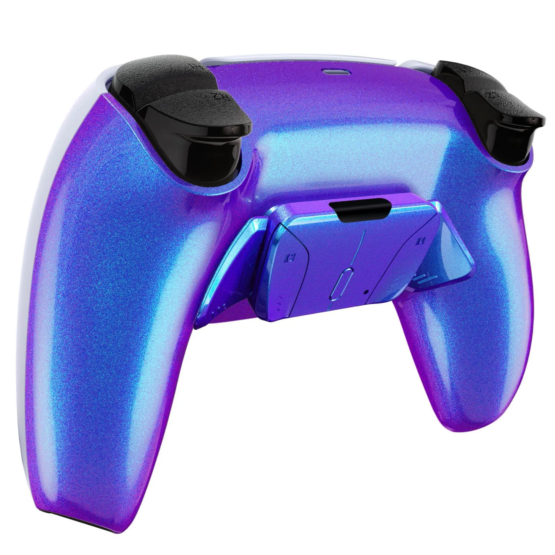 eXtremeRate Remappable RISE4 V3 Remap Kit for PS5 Controller BDM-030/040/050 - Chameleon Purple Blue - YPFP3008G4