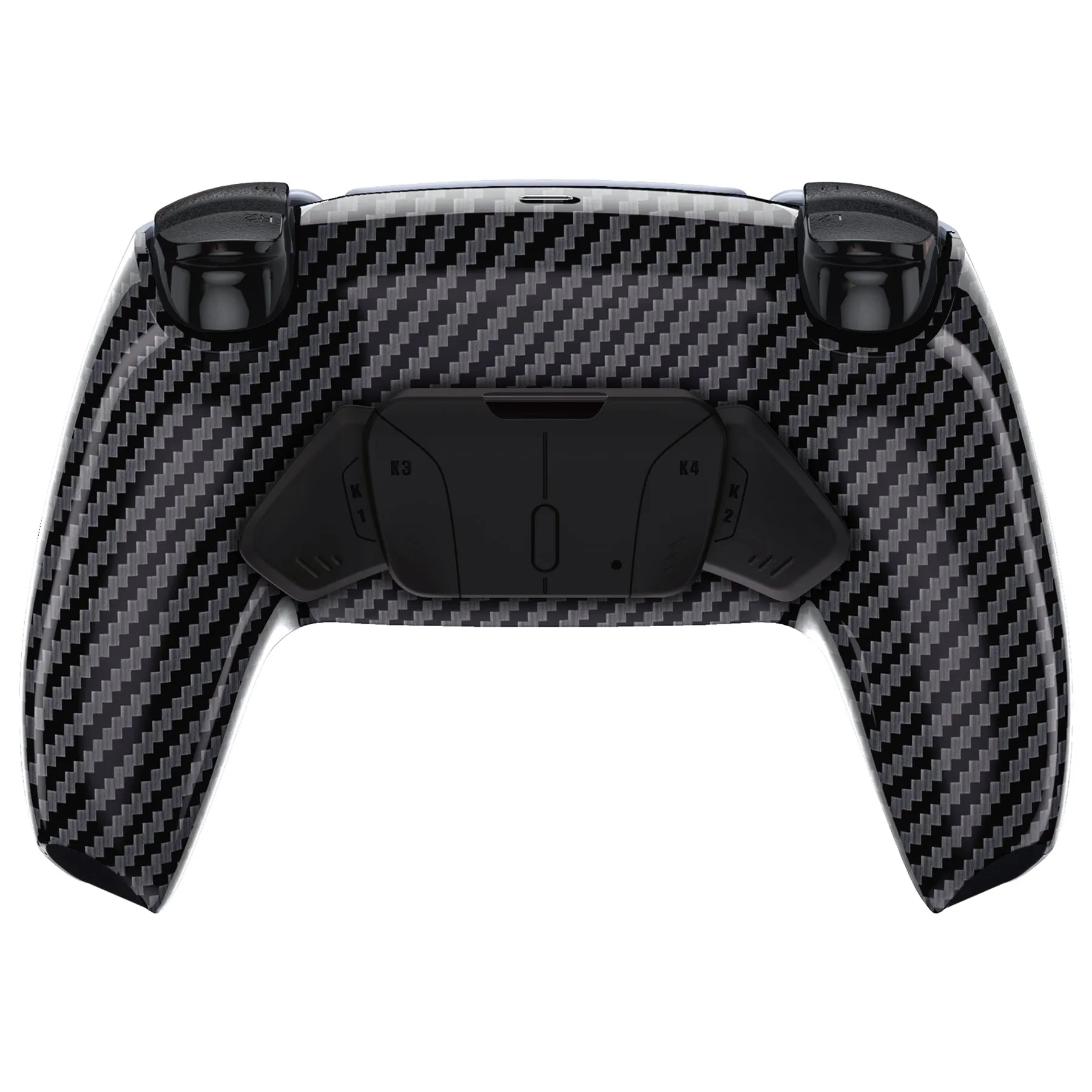 eXtremeRate Remappable RISE4 V3 Remap Kit for PS5 Controller BDM-030/040/050 - Graphite Carbon Fiber - YPFS2002G4