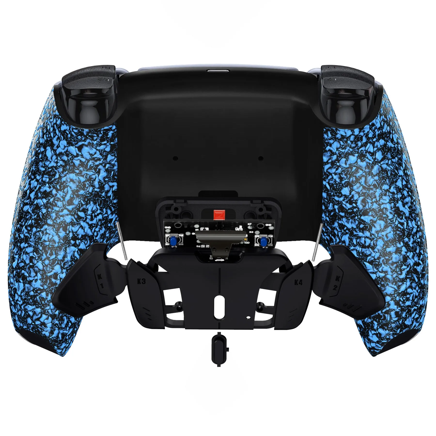 eXtremeRate Remappable RISE4 V3 Remap Kit for PS5 Controller BDM-030/040/050 - Textured Blue - YPFP3005G4