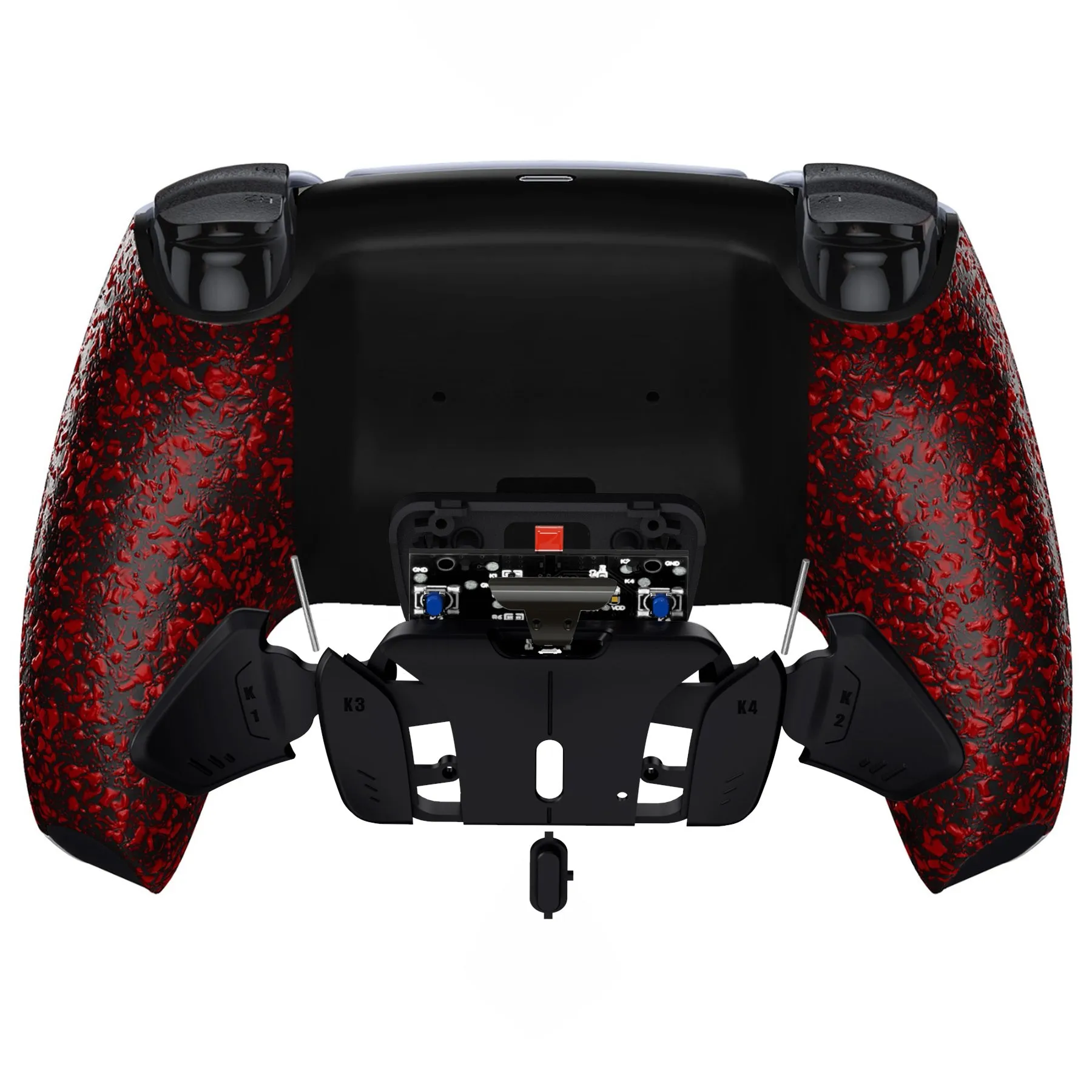 eXtremeRate Remappable RISE4 V3 Remap Kit for PS5 Controller BDM-030/040/050 - Textured Red - YPFP3004G4