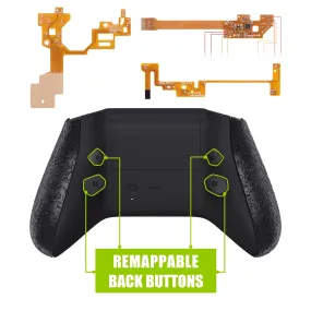 eXtremeRate Textured Black HOPE Remappable Remap Kit for Xbox Series X / S Controller, Upgrade Boards & Redesigned Back Shell & Side Rails & Back Buttons for Xbox Core Controller - Controller NOT Included - RX3P3041