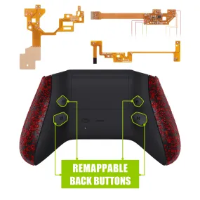 eXtremeRate Textured Red HOPE Remappable Remap Kit for Xbox Series X / S Controller, Upgrade Boards & Redesigned Back Shell & Side Rails & Back Buttons for Xbox Core Controller - Controller NOT Included - RX3P3043