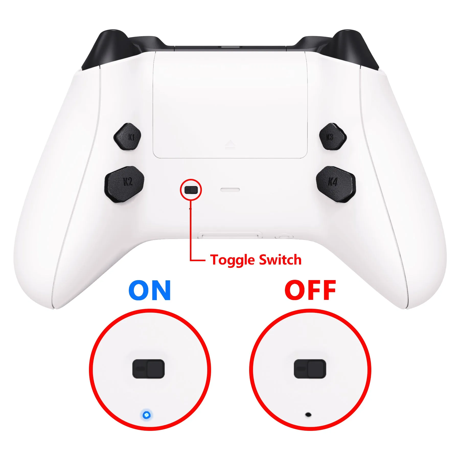 eXtremeRate White HOPE Remappable Remap Kit for Xbox Series X / S Controller, Upgrade Boards & Redesigned Back Shell & Side Rails & Back Buttons for Xbox Core Controller - Controller NOT Included - RX3P3008