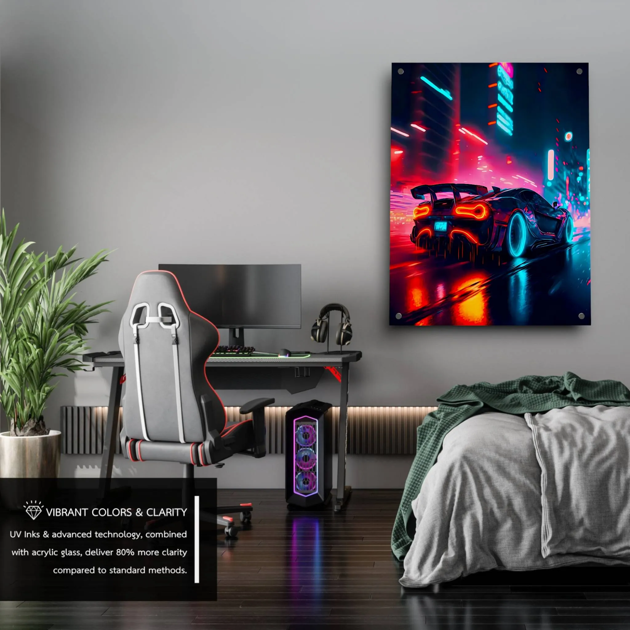 Flashin Lights (Neon) Acrylic Wall Art