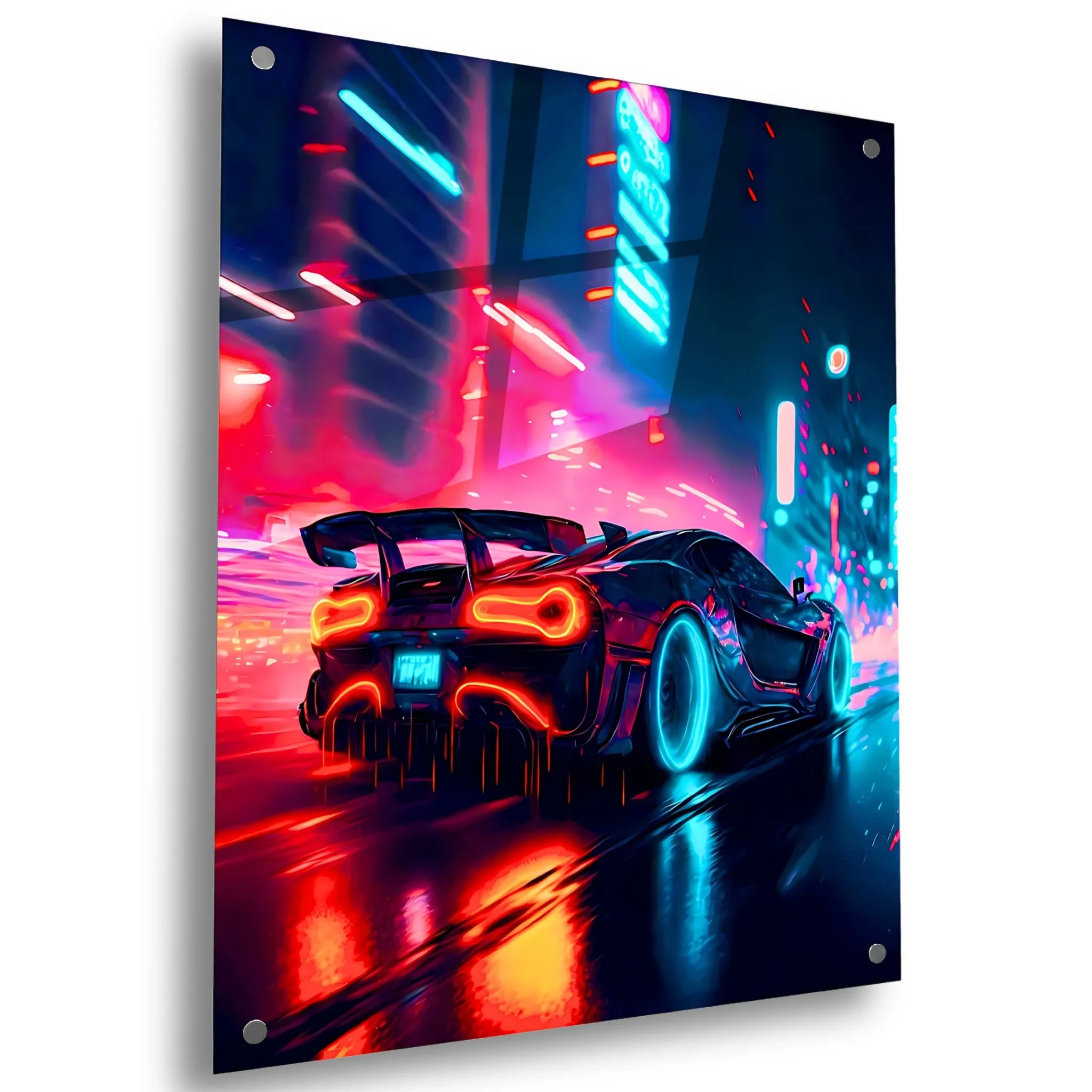 Flashin Lights (Neon) Acrylic Wall Art