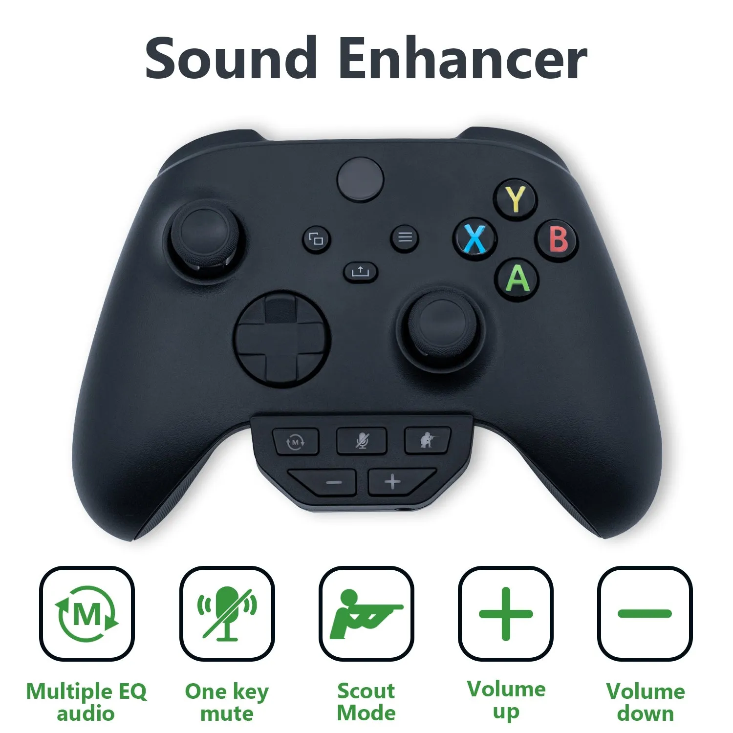 For Xbox Series X Controller Sound Enhancer Adapter For Xbox One for One S with 3.5mm Jack Controller For Xbox Series S Headphone Adapter