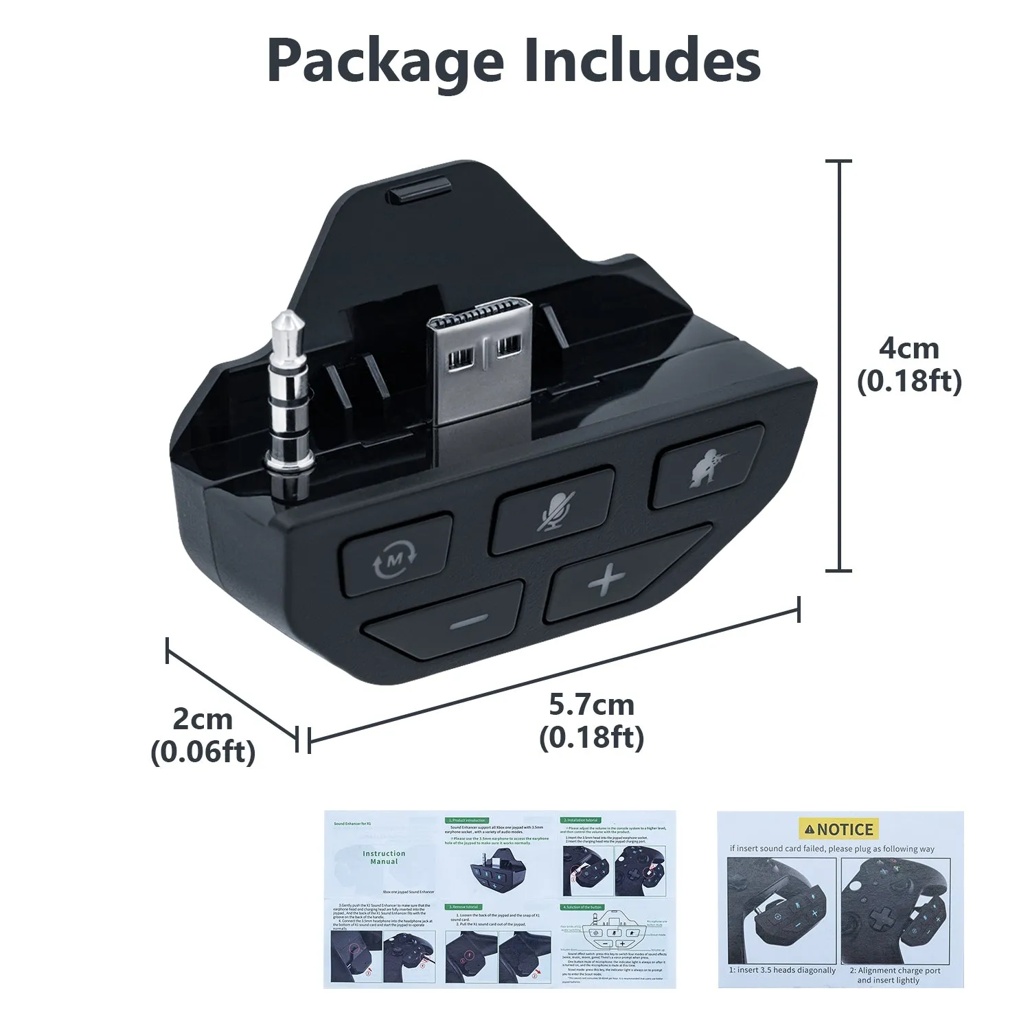 For Xbox Series X Controller Sound Enhancer Adapter For Xbox One for One S with 3.5mm Jack Controller For Xbox Series S Headphone Adapter
