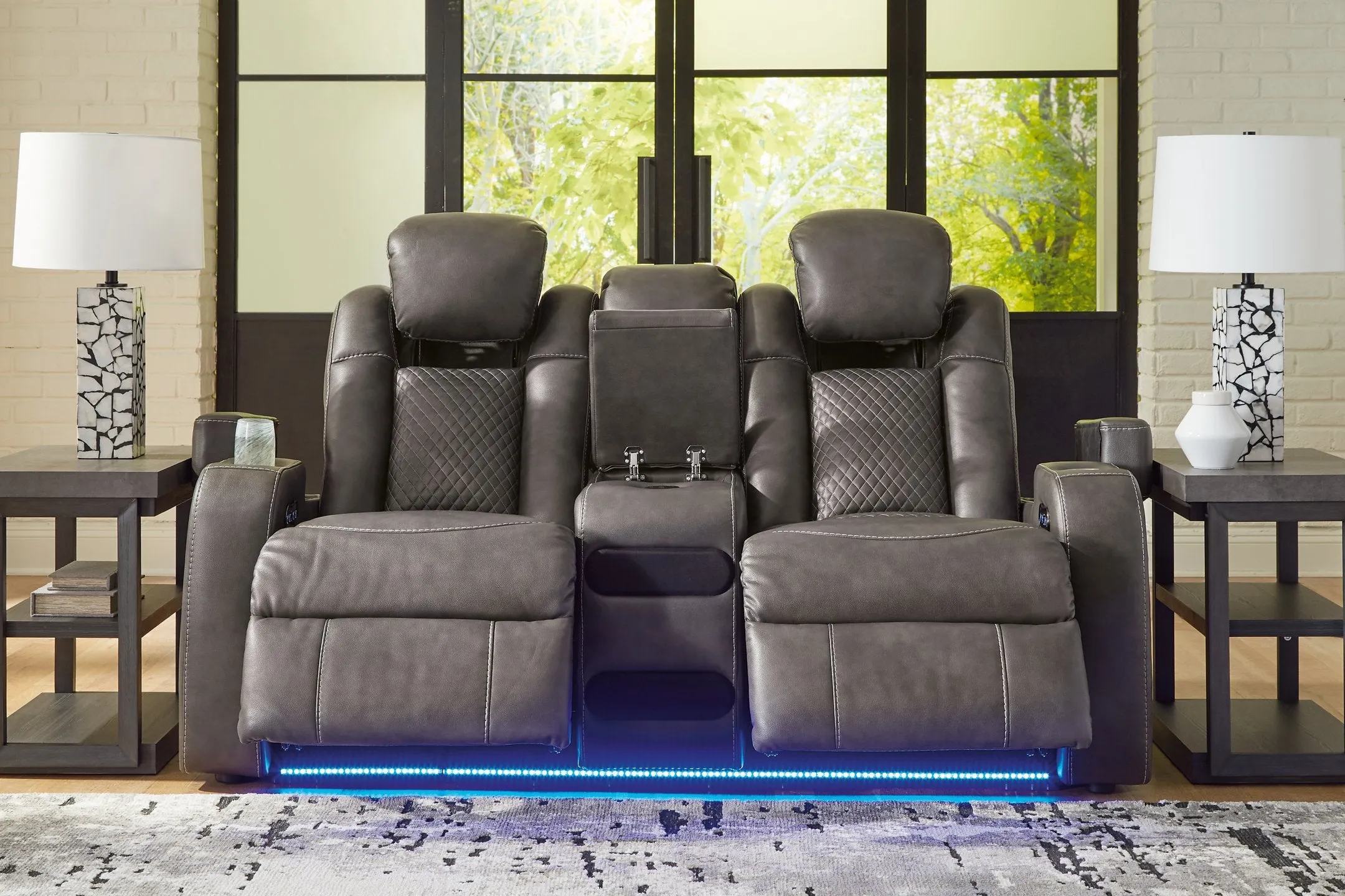 Fyne-Dyme Power Reclining Loveseat