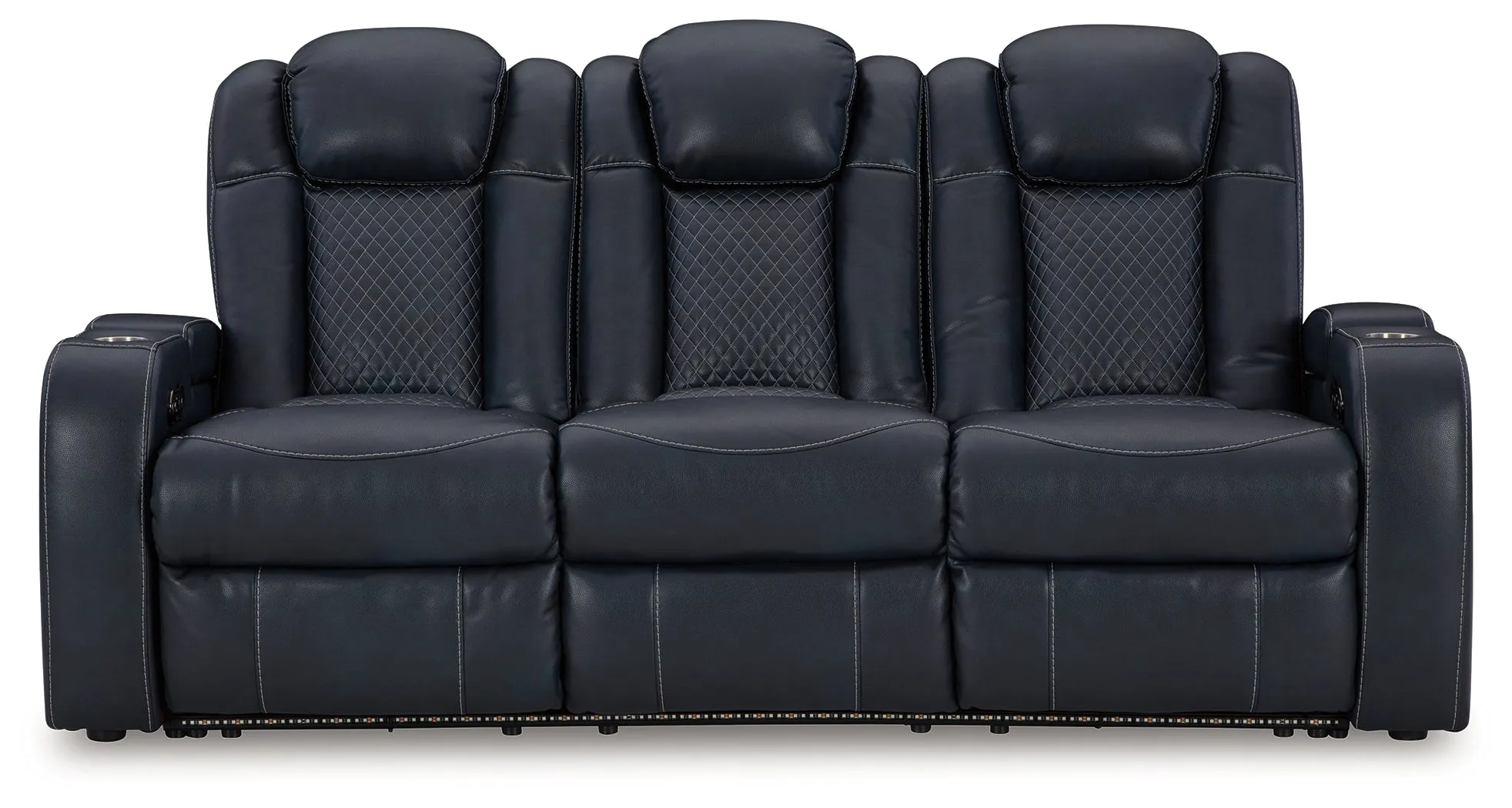 Fyne-Dyme Sofa, Loveseat and Recliner in Sapphire