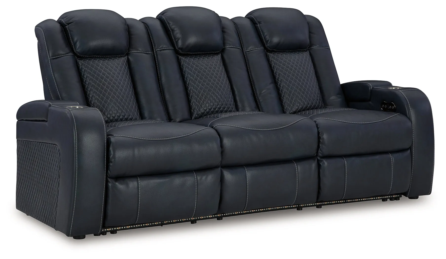 Fyne-Dyme Sofa, Loveseat and Recliner in Sapphire