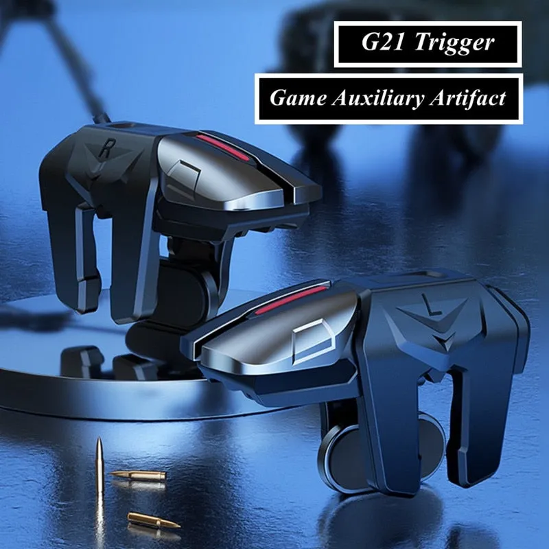 G21 Mobile Phone Game Trigger for PUBG Gaming Controller Aim Shooting L1 R1 Alloy Key Button