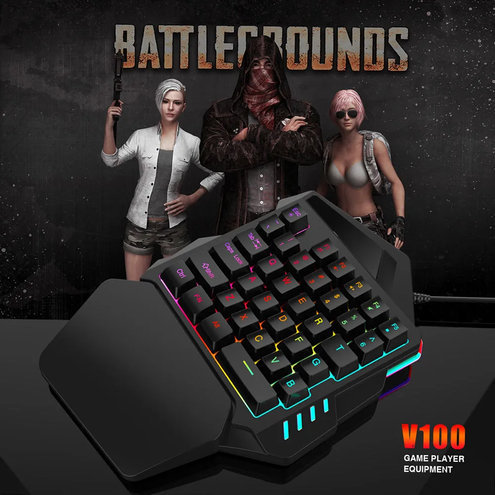 HXSJ J50 One-Handed Gaming Keyboard & Mouse