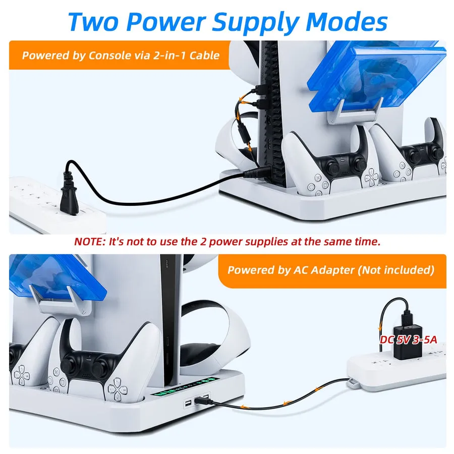 iPlay Multifunctional Cooling Stand with Charging Dock For Dualsense & PS VR2 Controllers