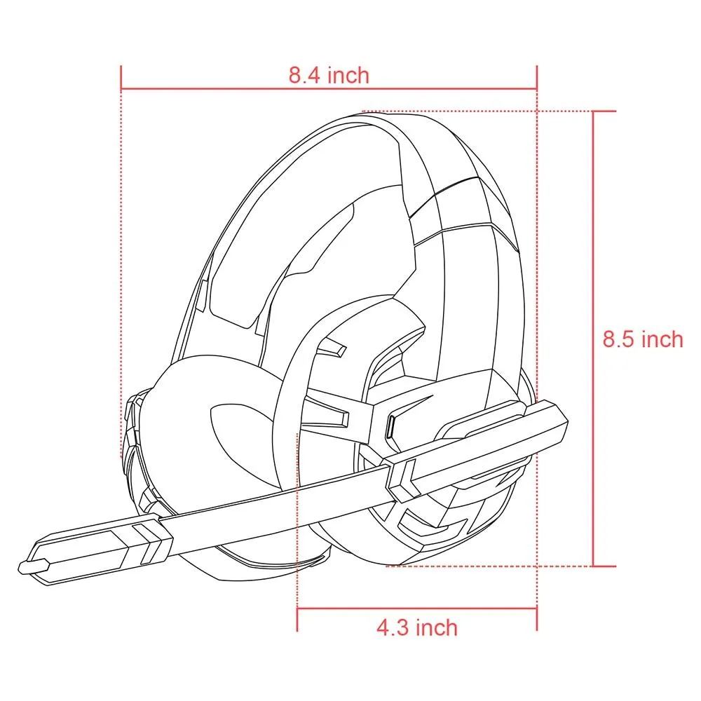 K2A PS4 Gaming Headset with Microphone