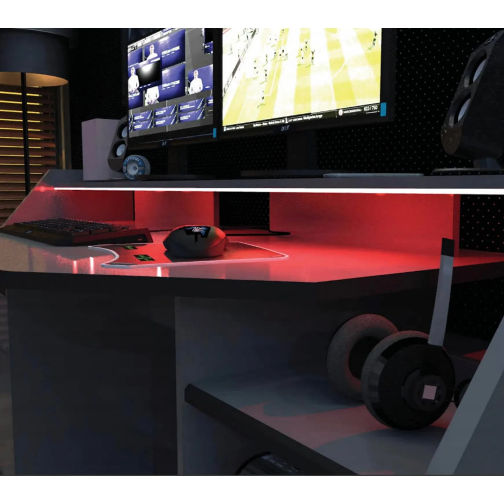 Mega Console Gaming Desk