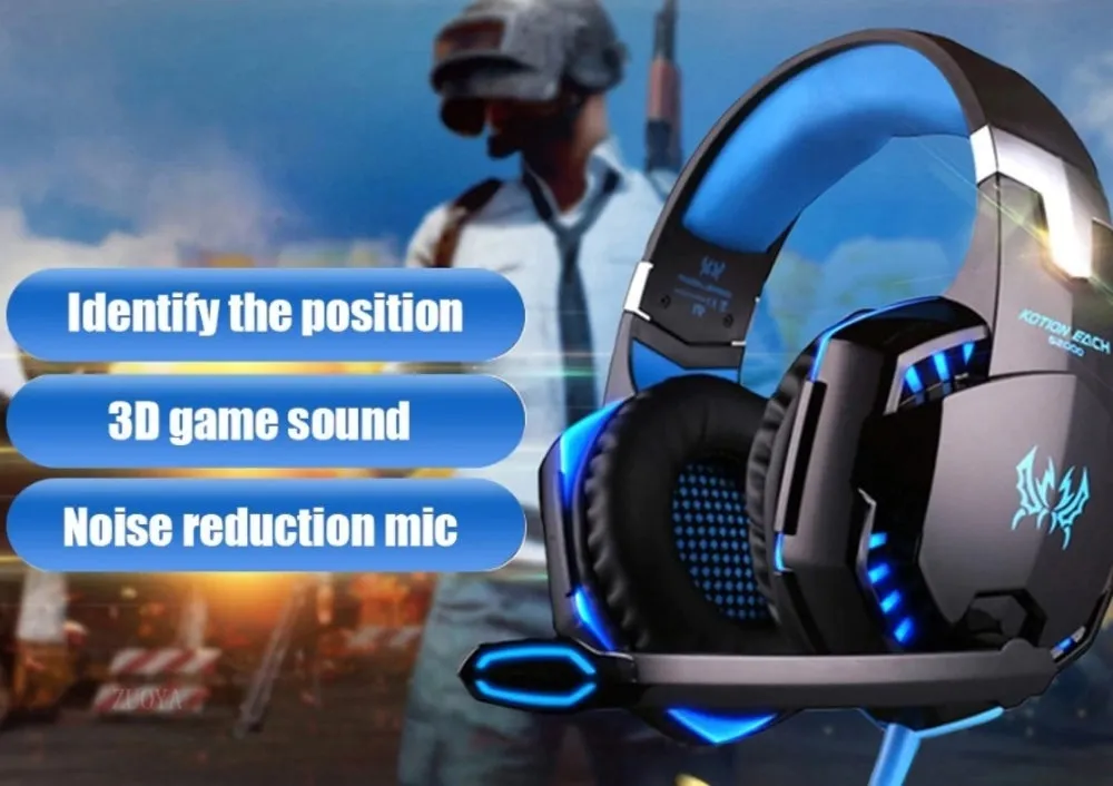 Ninja Dragon G9300: Immersive LED Gaming Headset with Mic