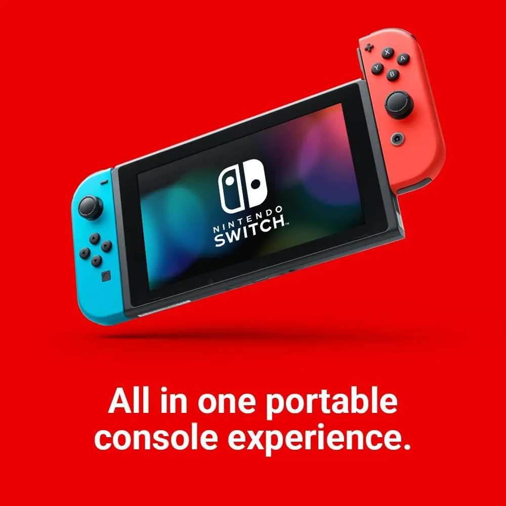 Nintendo Switch Neon Red/Neon Blue Console (Nintendo Switch)