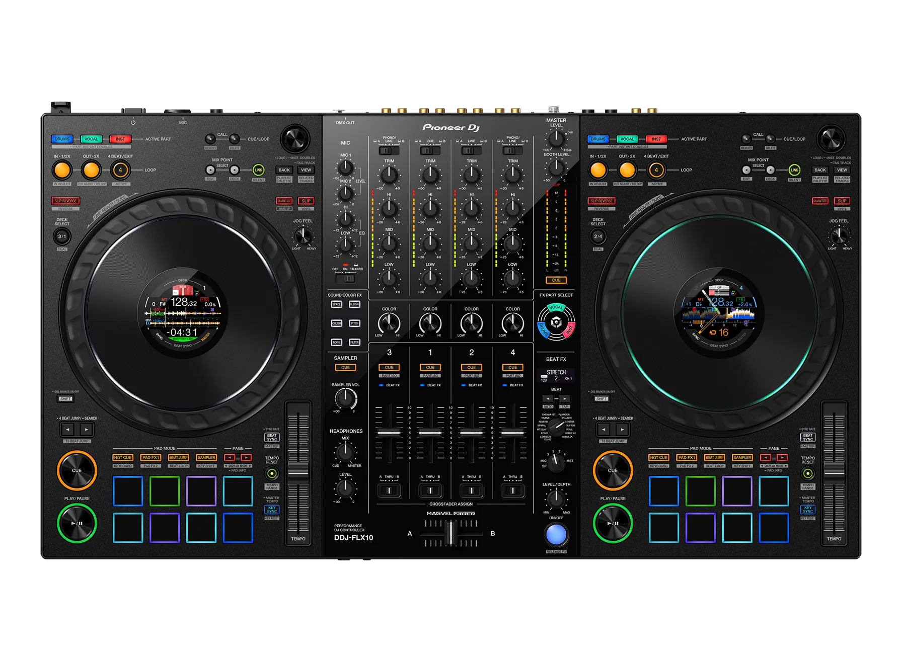 Pioneer DJ DDJ-FLX10 4-Deck DJ Controller