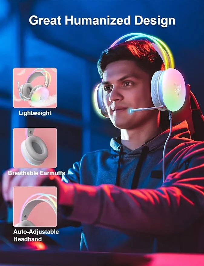 Rainbow Gaming Headphones