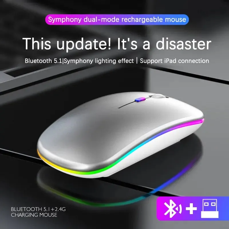 RGB Wireless Bluetooth Mouse-RGB Mouse