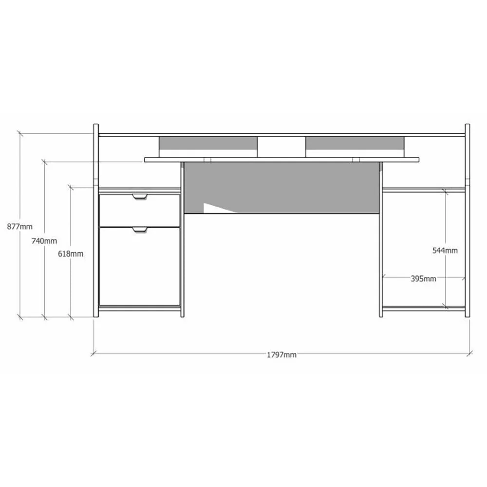 SetUp Gaming Desk Workstation Parisot