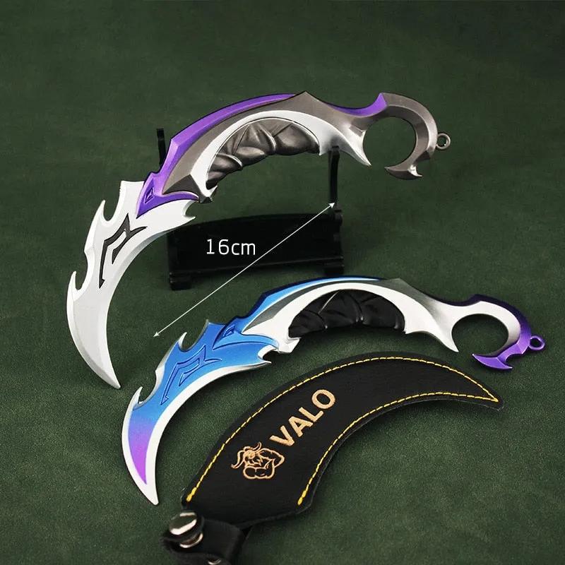 Valorant Keychain Melee Reaver 2.0 Karambit Knife 16cm