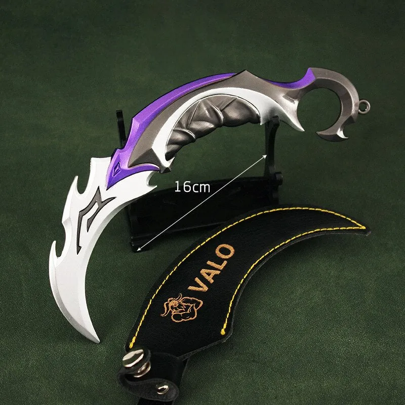 Valorant Keychain Melee Reaver 2.0 Karambit Knife 16cm