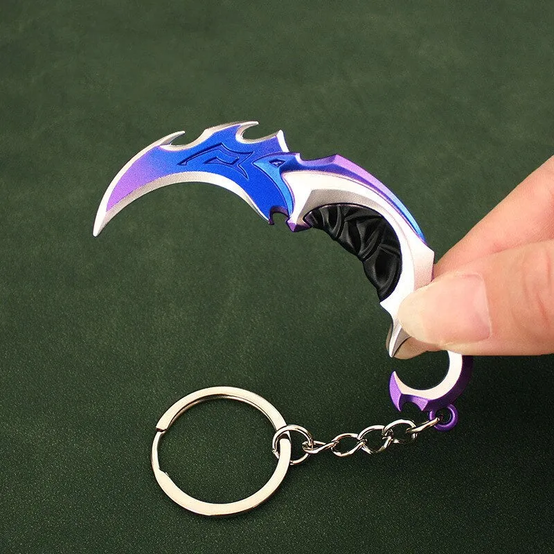 Valorant Keychain Melee Reaver 2.0 Karambit Knife 16cm