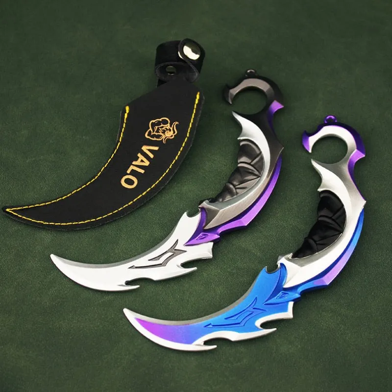 Valorant Keychain Melee Reaver 2.0 Karambit Knife 16cm