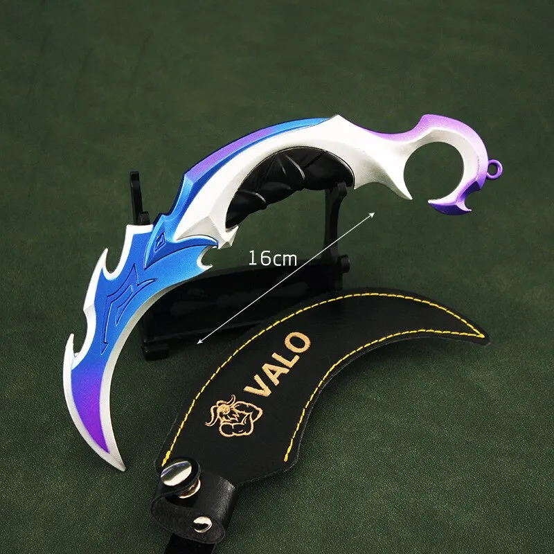 Valorant Keychain Melee Reaver 2.0 Karambit Knife 16cm